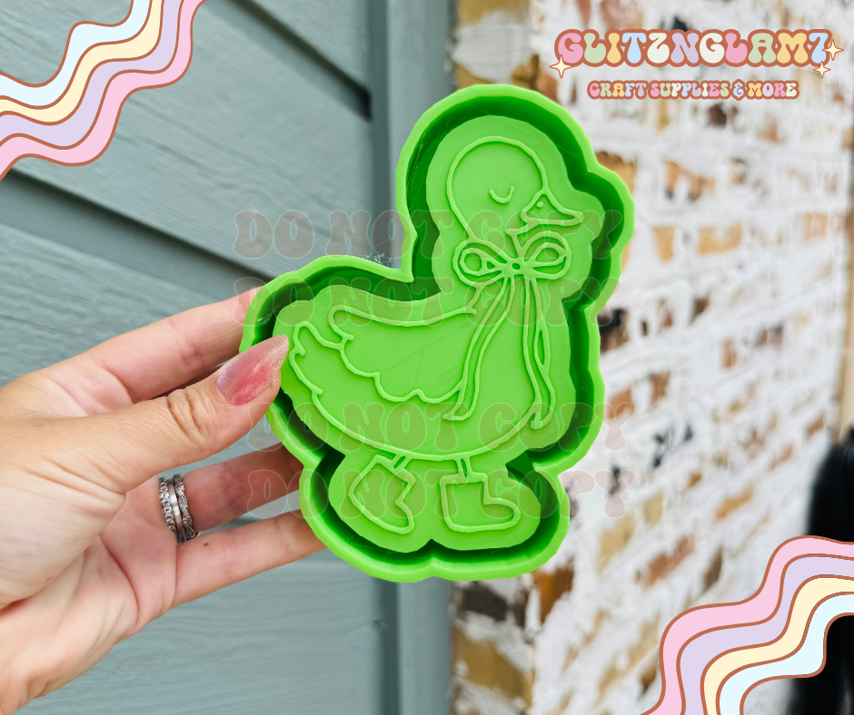 Coquette Goose w/ Plain Rain Boots( STYLE 2 ) Silicone Mold