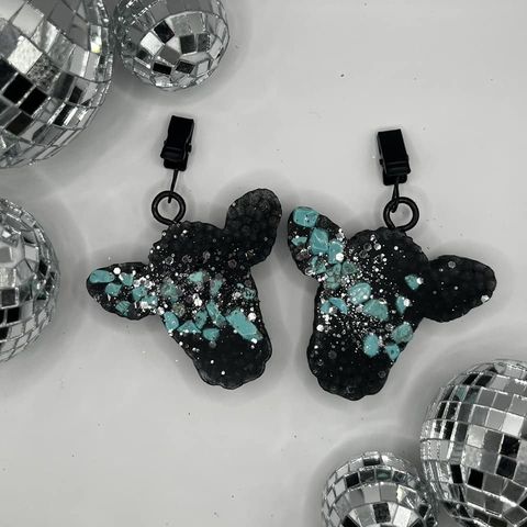 **VENT CLIP** Plain Cow Head Freshie Silicone Mold (Plain Style)