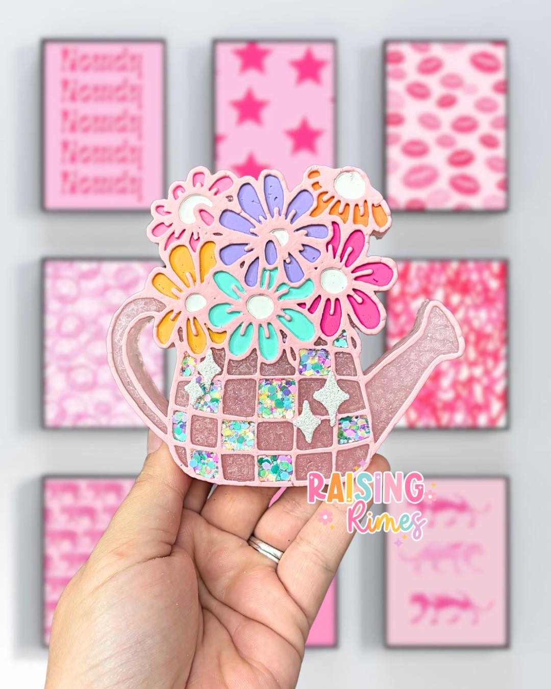 Disco Flower Watering Can Silicone Mold