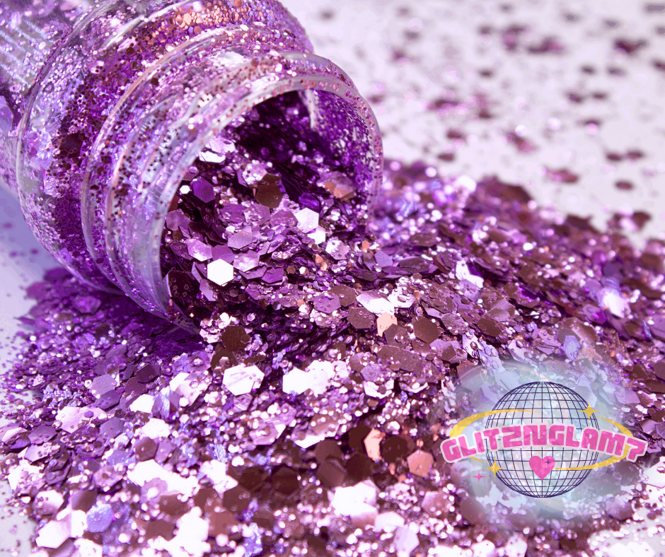 French Lilac - Metallic Chunky Mix
