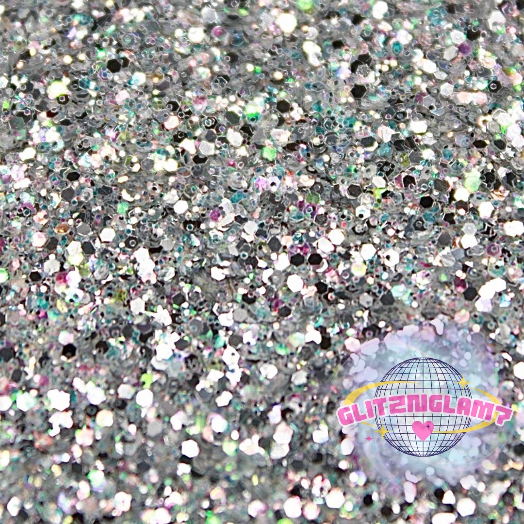 Chandelier - Silver Iridescent Mix