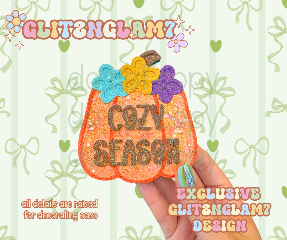 Cozy Season Pumpkin Silicone Mold-GNG7 Exclusive Design
