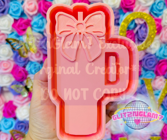 Tumbler Cup w/ Bow Silicone Mold