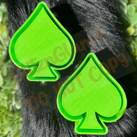 ** Vent Clips ** Spade (Plain) Silicone Mold