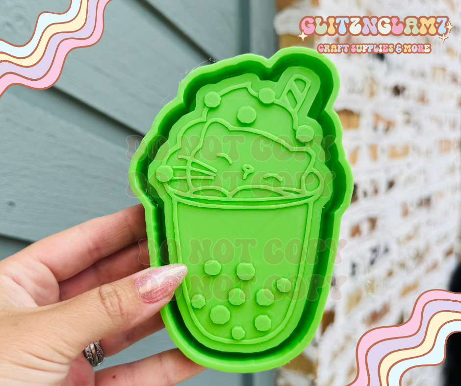 Bubble Drink Kitty Cat Silicone Mold