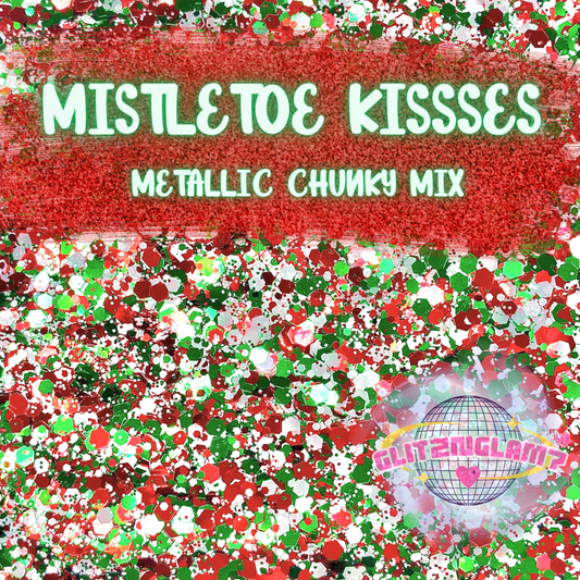 Mistletoe Kisses - Metallic Chunky