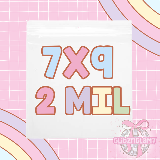 7x9 Polypropylene Bags- 2 MIL