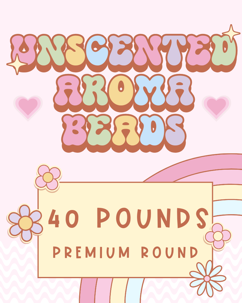 Premium Grade Unscented Aroma Beads - 40 Lbs