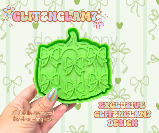 Coquette Pumpkin w/ Mini Bows Silicone Mold-GNG7 Exclusive Design