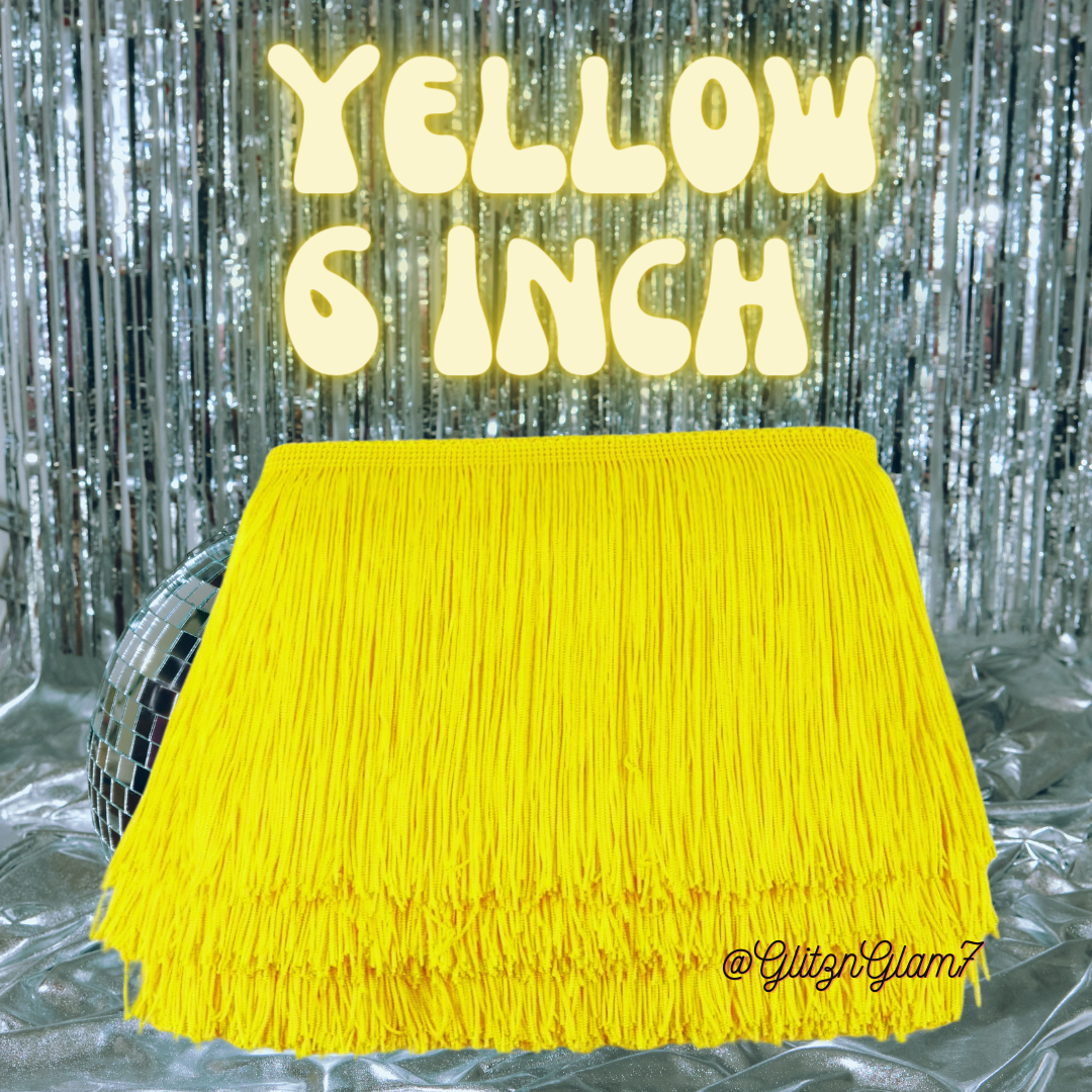 Yellow Fringe - 6 Inch