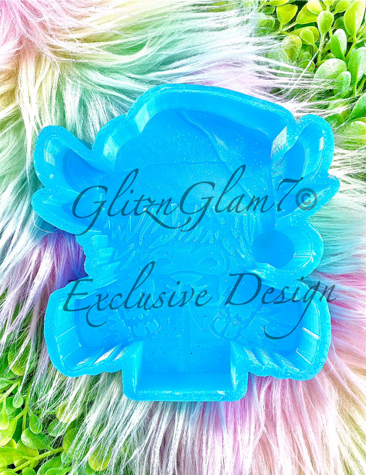 Christmas Highland Cow w/ Present Silicone Mold