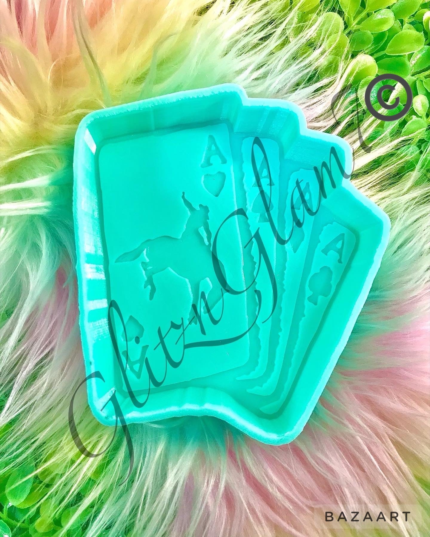 Cowboy Poker Hand Freshie Silicone Molds