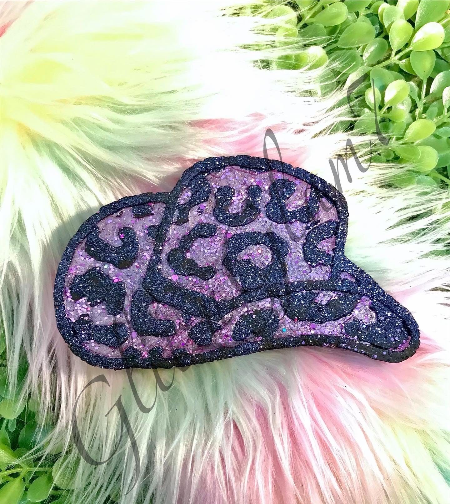 Leopard Print Cowgirl Hat Silicone Mold