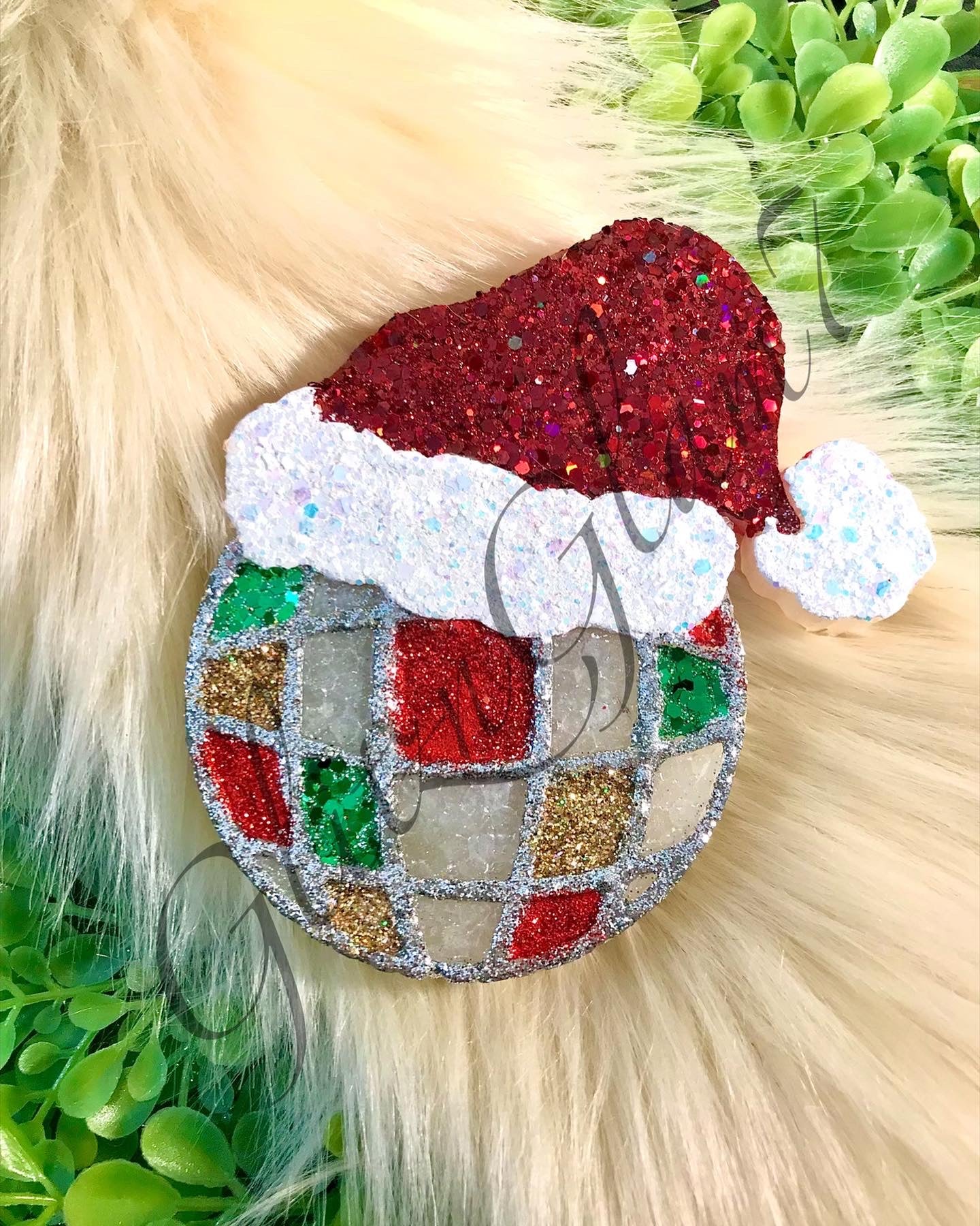 Christmas Disco Ball Freshie Silicone Mold