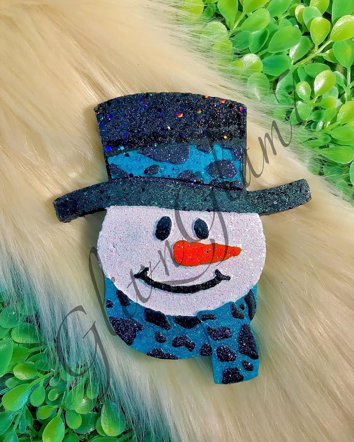 Cow Print Snowman Freshie Silicone Molds