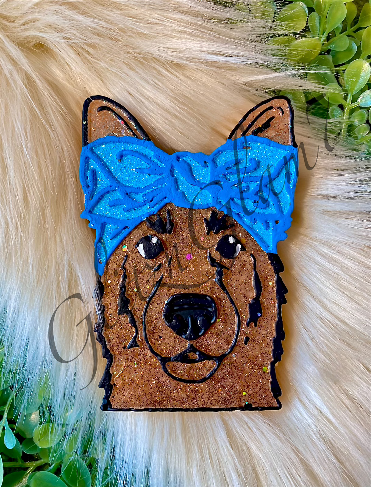 German Shepard w/ Bandana Silicone Mold