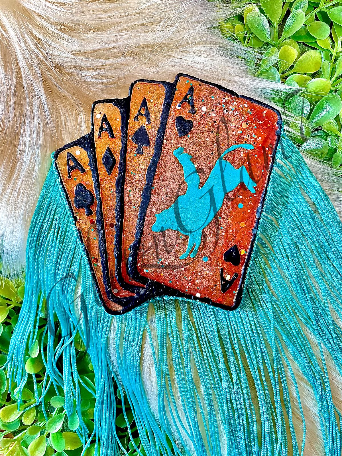 Bullrider Poker Hand Silicone Mold