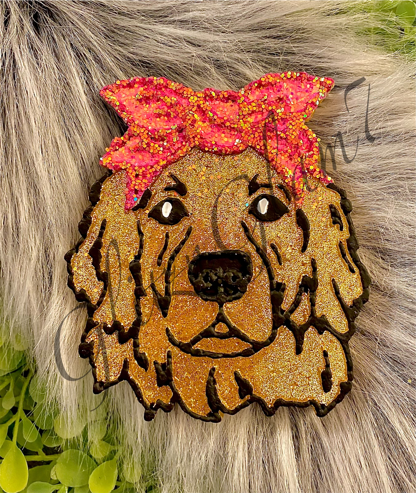 Golden Retriever w/ Bandana Freshie Silicone Mold