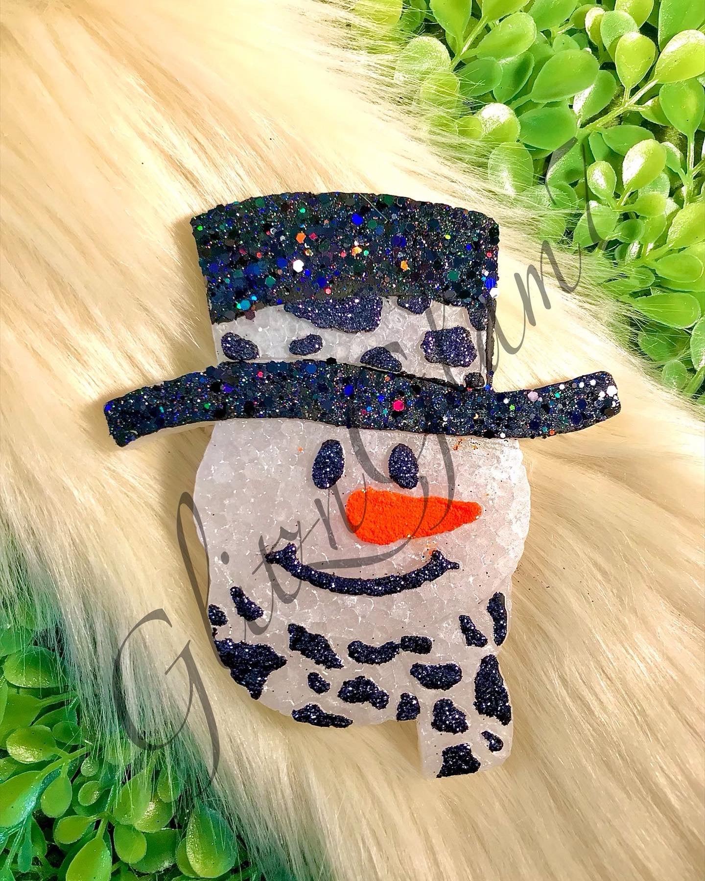 Cow Print Snowman Freshie Silicone Molds