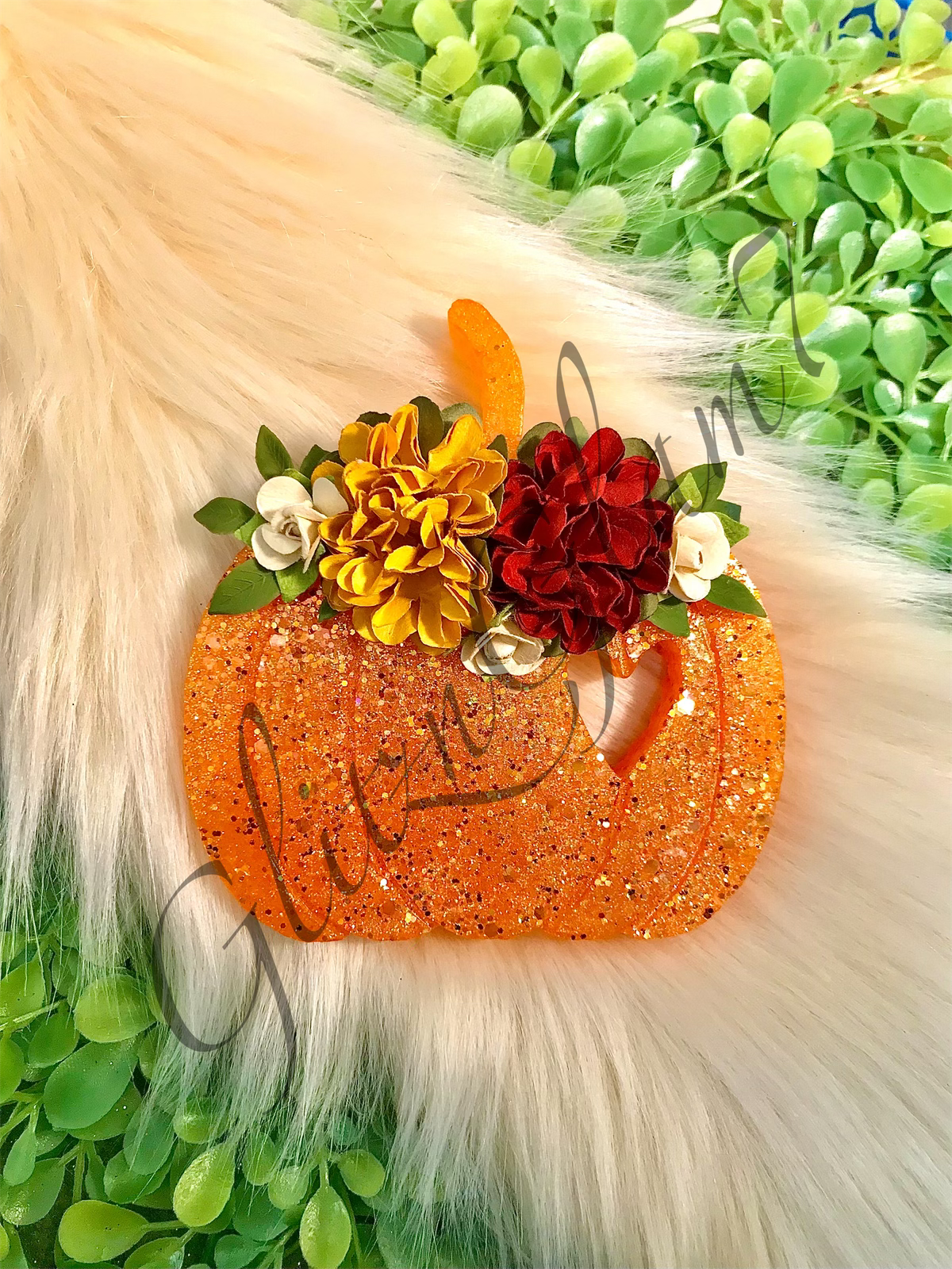 Heart Cutout Pumpkin Freshie Silicone Mold