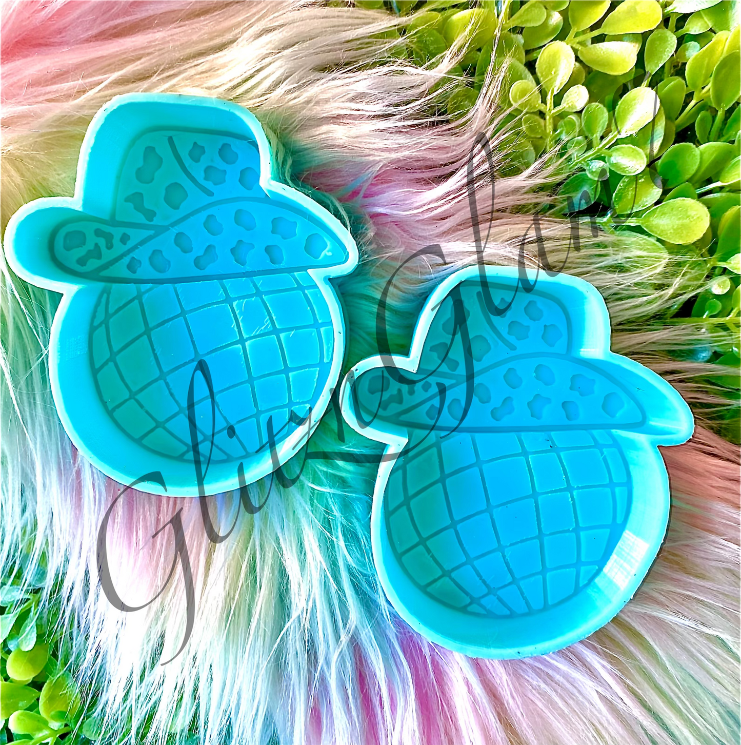 **VENT CLIP** Disco Cowgirl Hat - COW PRINT STYLE Freshie Silicone Mold