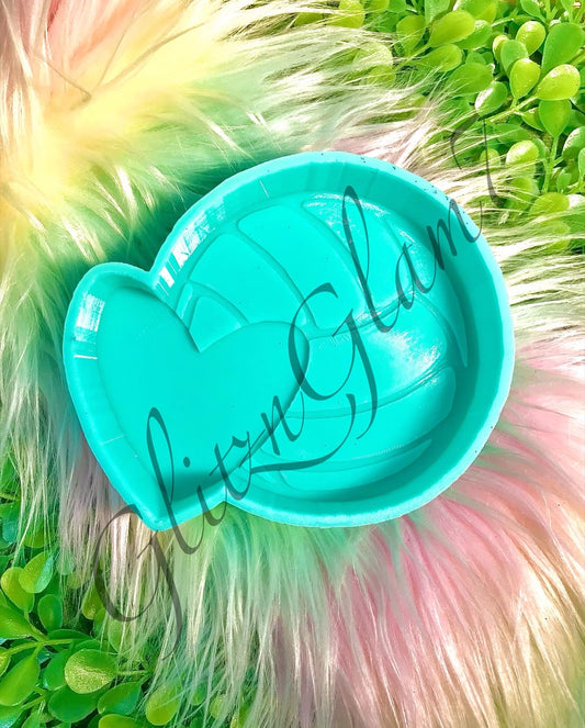 Volleyball w/ Heart Freshie Silicone Mold