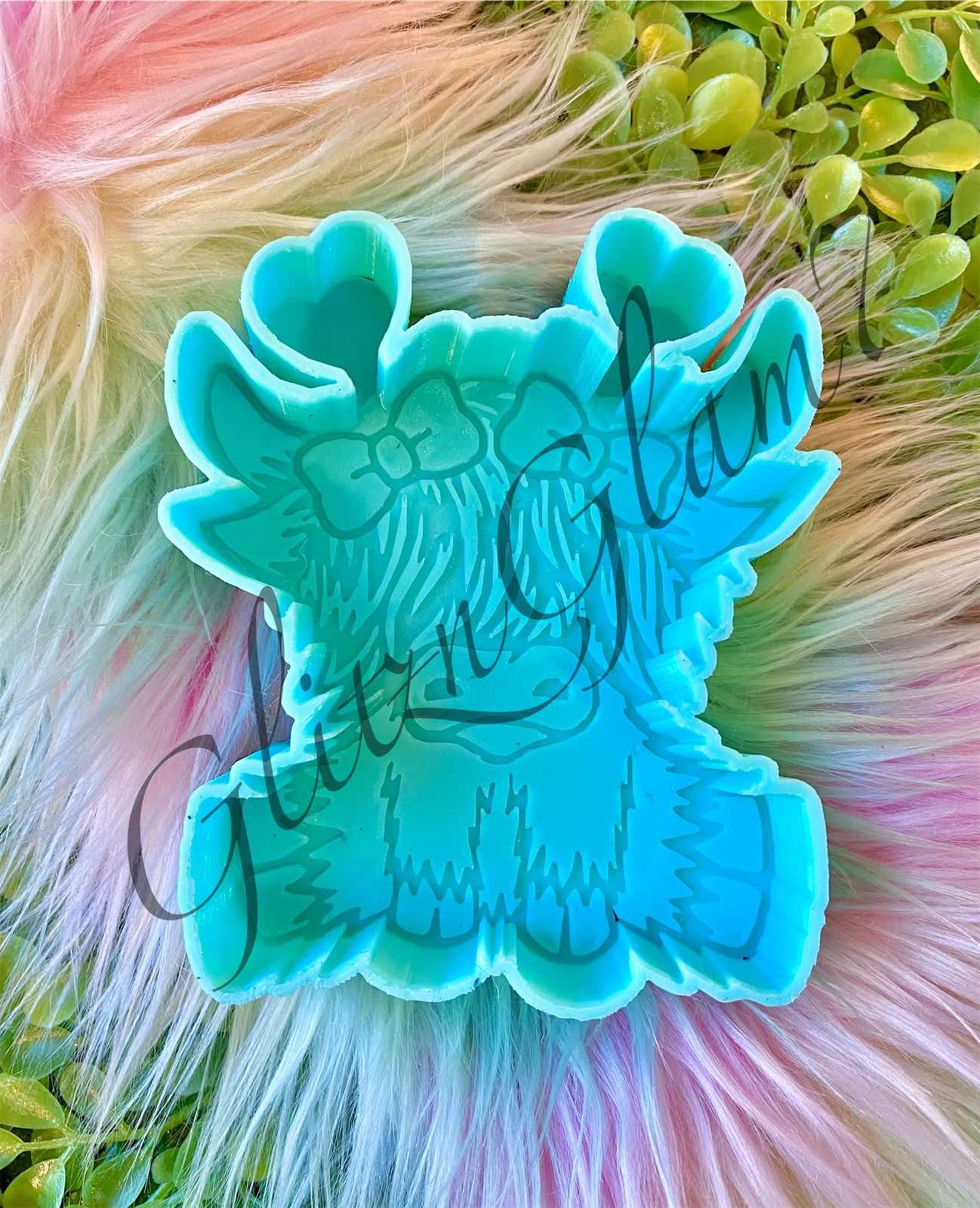 Valentine's Day Highland Cow Silicone Mold