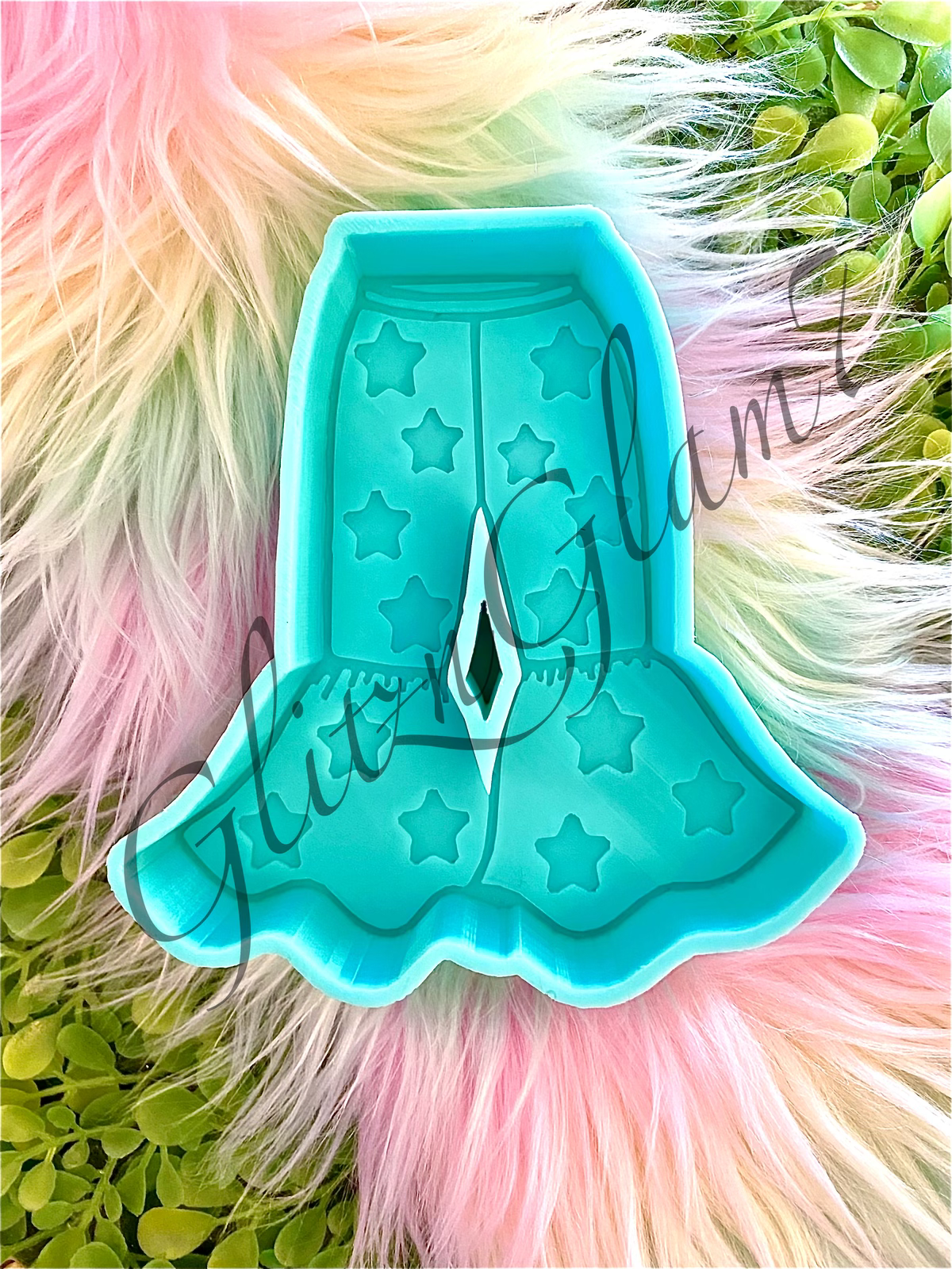 Star Bell Bottom Pants Silicone Mold