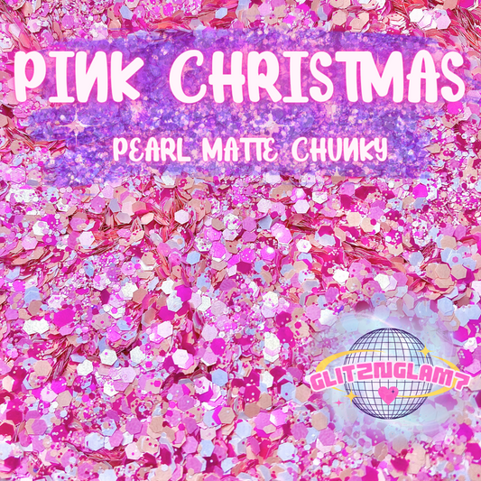 Pink Christmas - Pearl Matte Chunky
