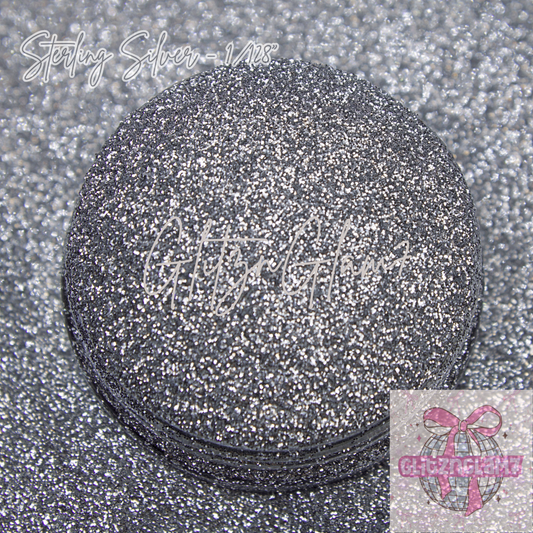 Sterling Silver - Fine Metallic 1/128"