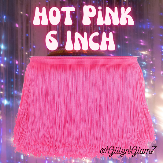 Hot Pink Fringe - 6 Inch