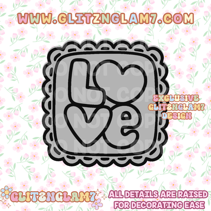 Love Stamp Silicone Mold -GNG7 Exclusive