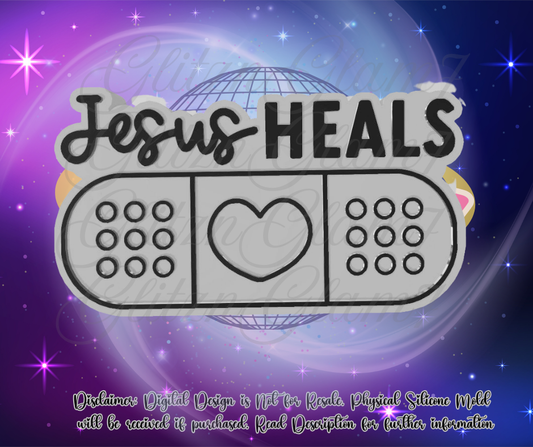 Jesus Heals BandAid Premium Silicone Mold