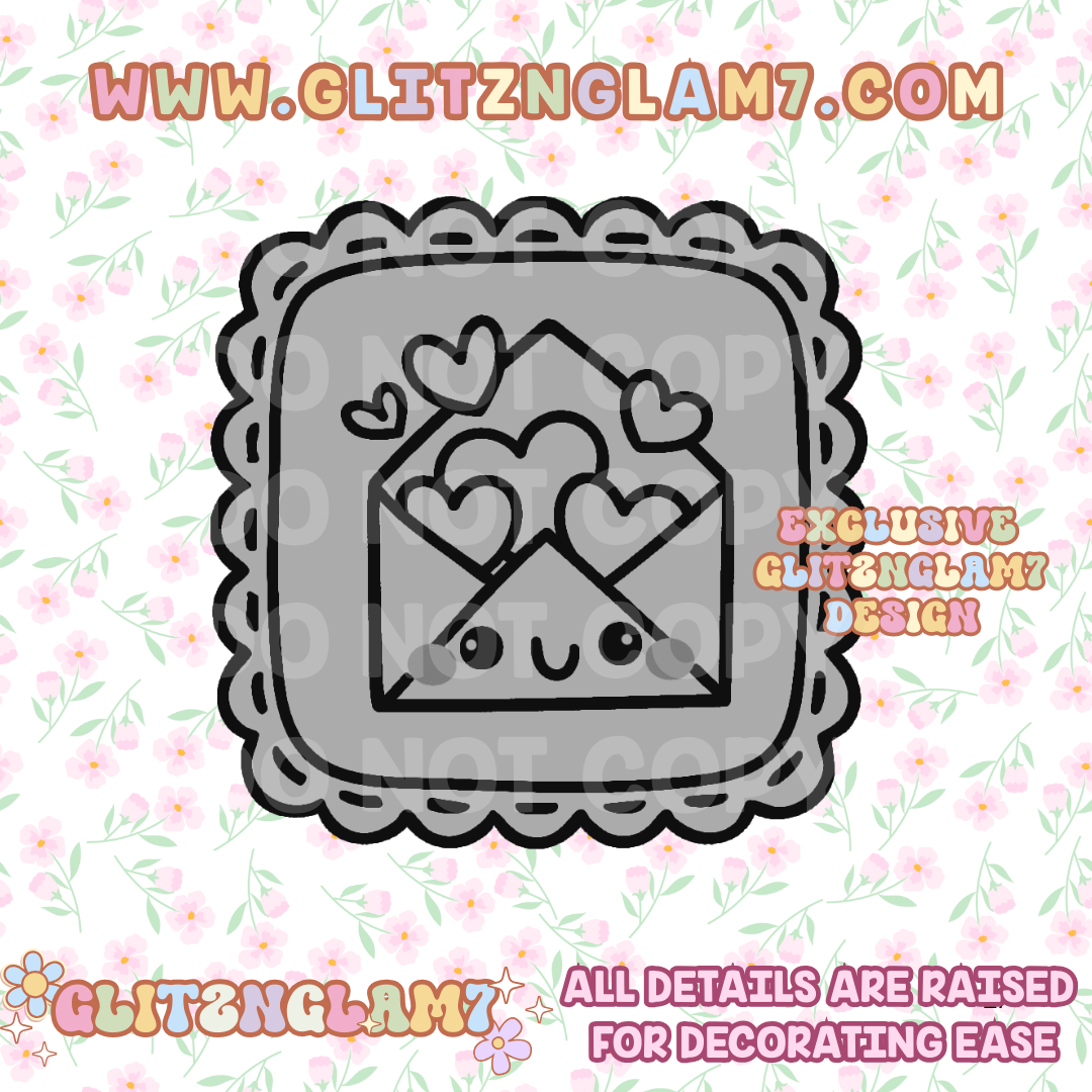 Love Envelope Stamp Silicone Mold -GNG7 Exclusive