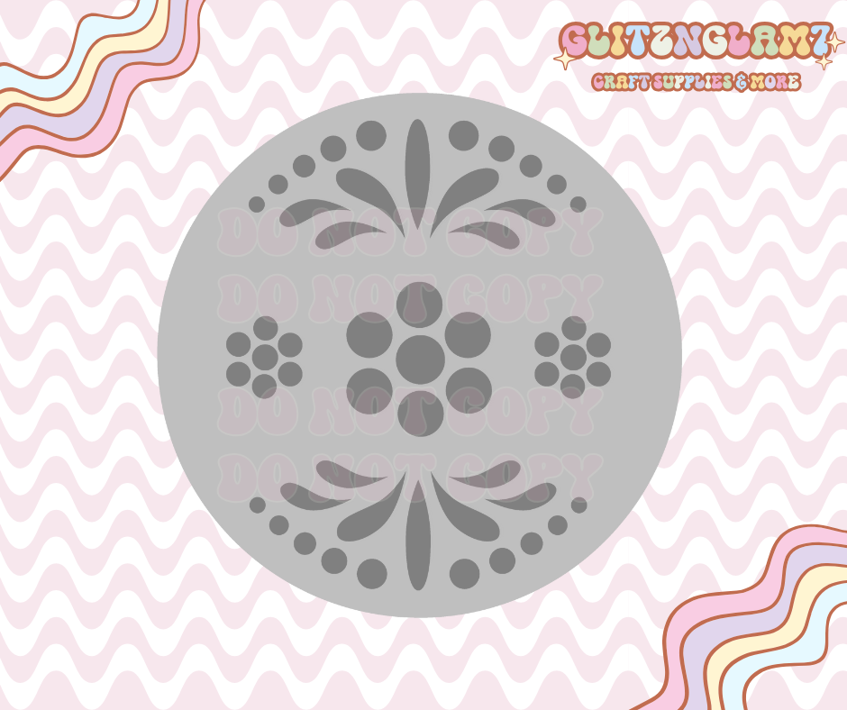 Mexican Talavera Circle Premium Silicone Mold – GlitznGlam7, LLC