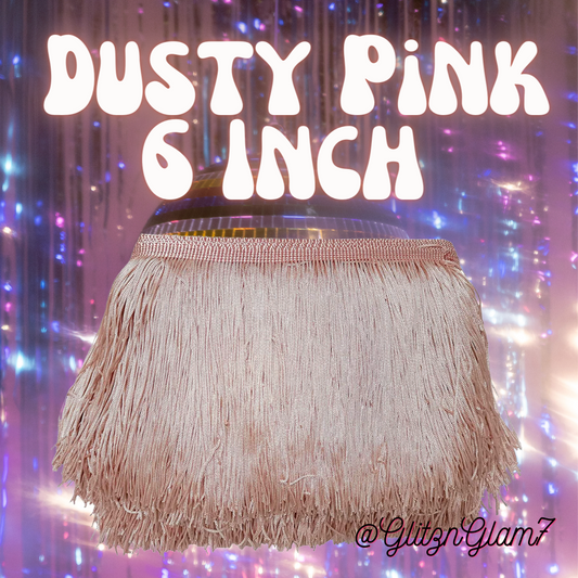 Dusty Pink Fringe - 6 Inch