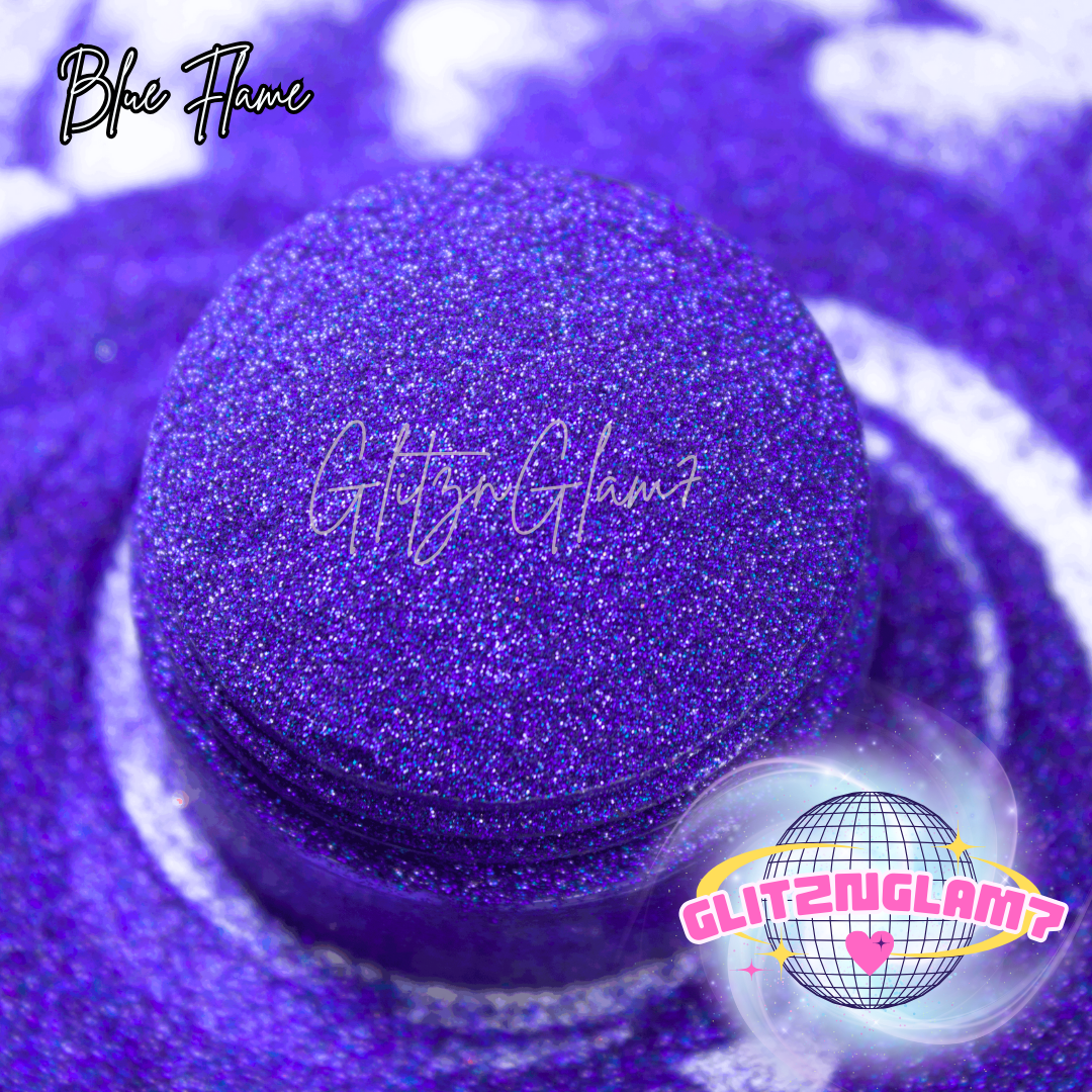 Blue Flame -Glitter Dust 1/256"