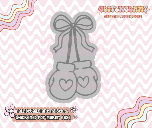Coquette Boxing Gloves Silicone Mold