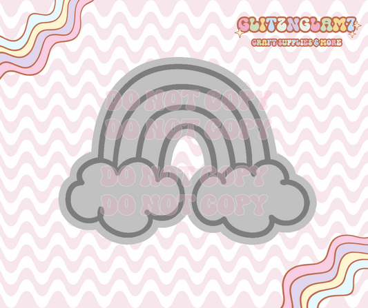 Rainbow w/ Clouds Premium Silicone Mold