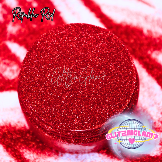 Republic Red-Glitter Dust 1/256"