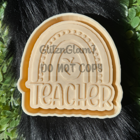 Teacher Rainbow Silicone Mold