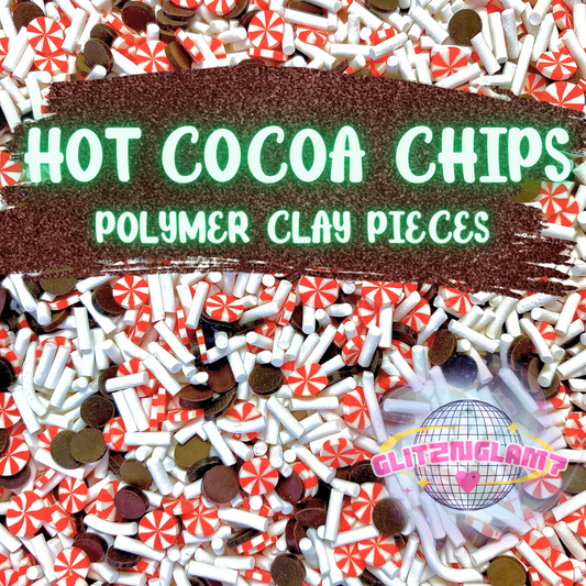 Hot Cocoa Chips - Polymer Clay Pieces