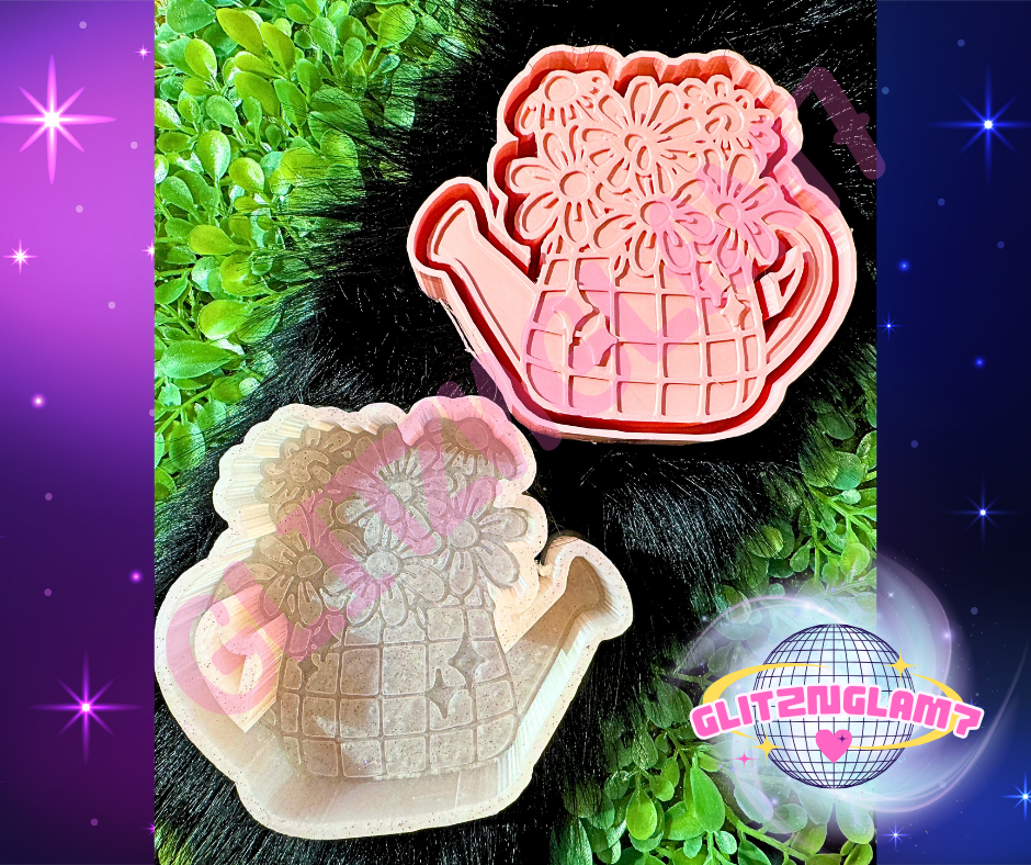 Disco Flower Watering Can Silicone Mold