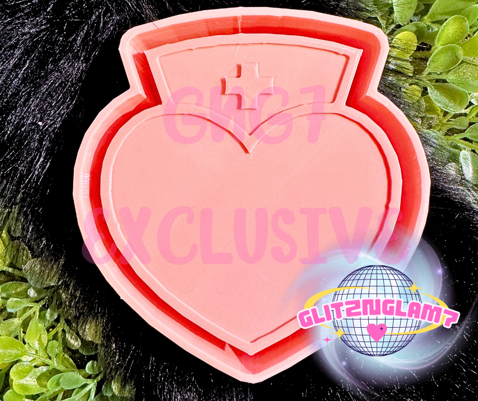 Nurse Hat Heart Silicone Mold - GNG7 Exclusive