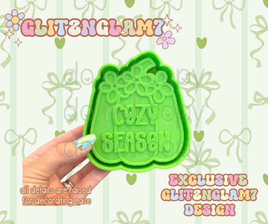 Cozy Season Pumpkin Silicone Mold-GNG7 Exclusive Design