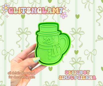 Snowman Mug Silicone Mold