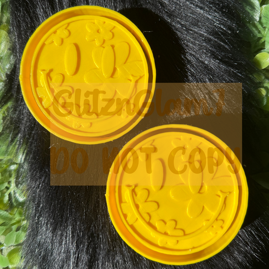 ** VENT CLIP **Floral Smiley Silicone Molds