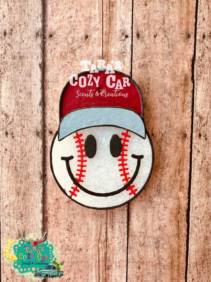 Baseball Smiley w/ Cap Silicone Mold