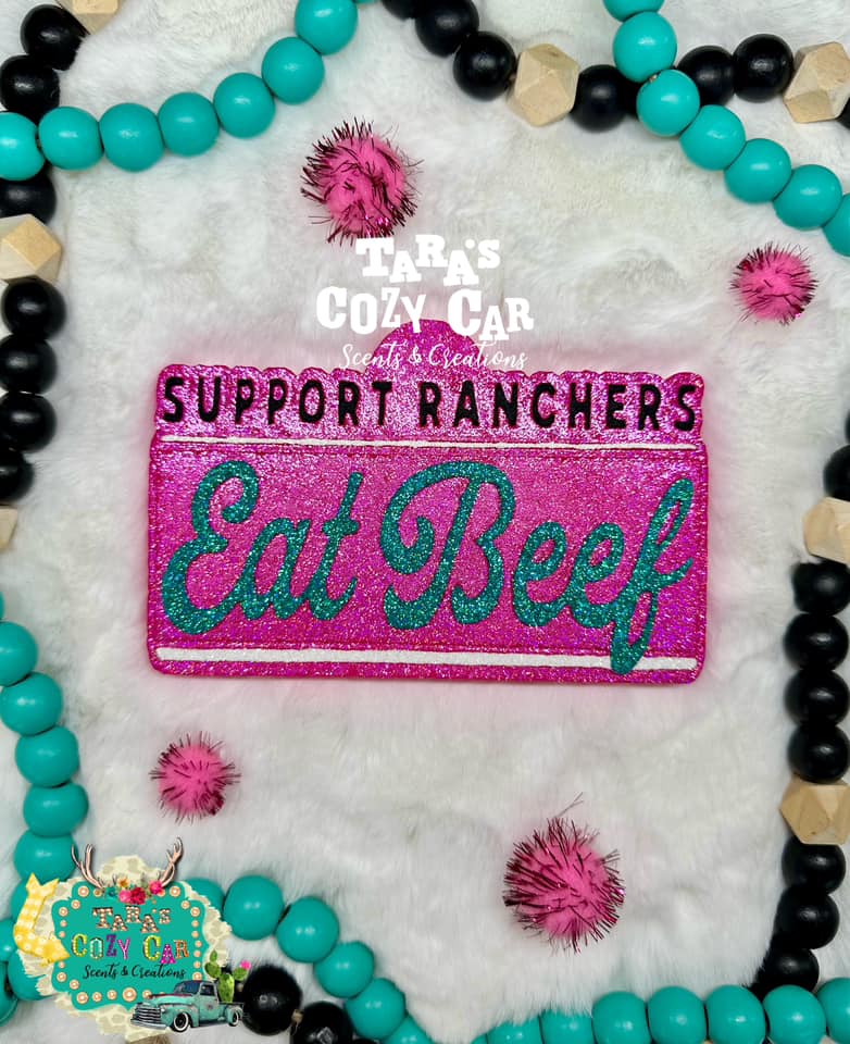 Support Ranchers Eat Beef Freshie Silicone Mold