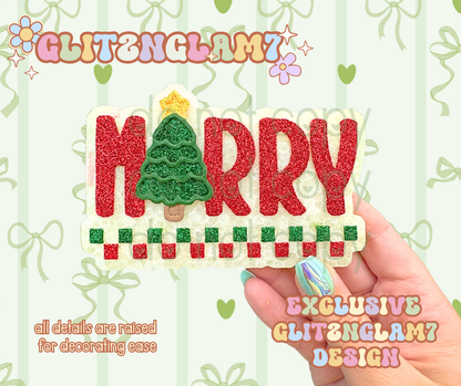 Checkered Merry Silicone Mold-GNG7 Exclusive Design